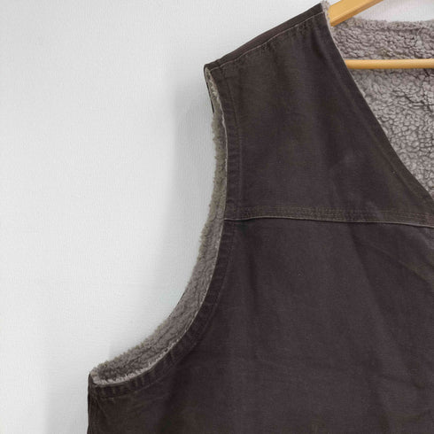 カーハート Carhartt メキシコ製 SANDSTONE RUGGED VEST 裏地ボア ダック地 ジップベスト メンズ 2XL