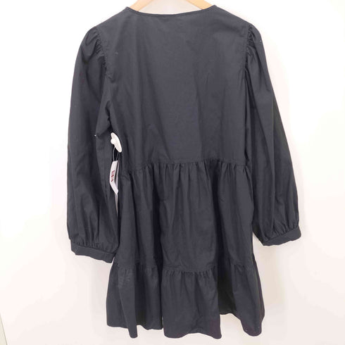 ザラ ZARA パフスリーブ チュニック ワンピース レディース import:XS