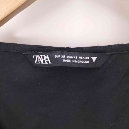 ザラ ZARA パフスリーブ チュニック ワンピース レディース import:XS