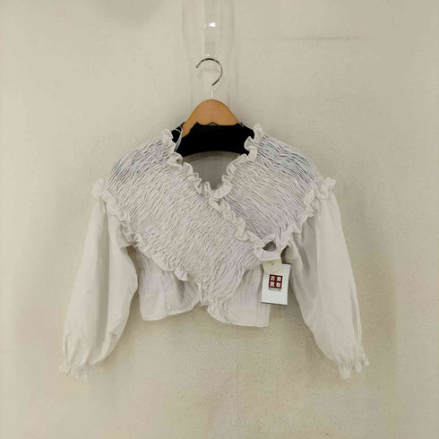 ザラ ZARA スモックドブラウス レディース import:M
