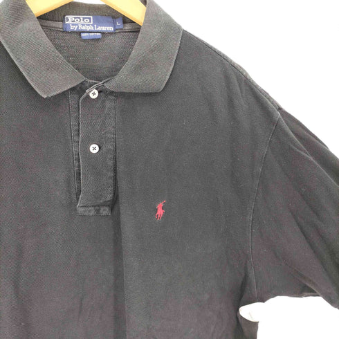 ポロバイラルフローレン Polo by RALPH LAUREN ポニー刺繍 コットン S/S 鹿の子 ポロシャツ メンズ import:L