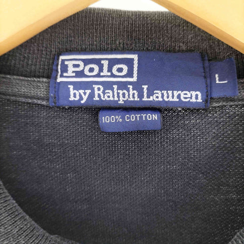 ポロバイラルフローレン Polo by RALPH LAUREN ポニー刺繍 コットン S/S 鹿の子 ポロシャツ メンズ import:L