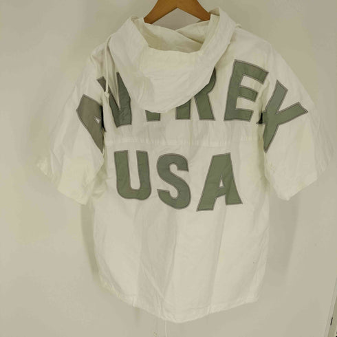 アヴィレックス AVIREX HOODED ZIP UP SHIRT BIG LOGO フーデッド ジップ アップ シャツ ビック ロゴ S/S パーカー メンズ import:L