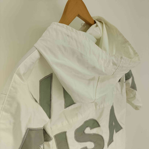 アヴィレックス AVIREX HOODED ZIP UP SHIRT BIG LOGO フーデッド ジップ アップ シャツ ビック ロゴ S/S パーカー メンズ import:L