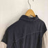 ジョセフアンドフェイス Joseph&Feiss ステッチ 切替 開襟 シルク S/S オープンカラー シャツ メンズ import:XXL