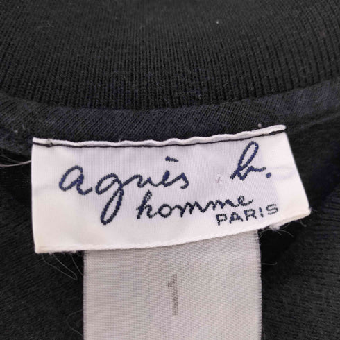 アニエスベーオム Agnes b.homme トカゲ ピスタグ S/S コットン ポロシャツ メンズ JPN:1