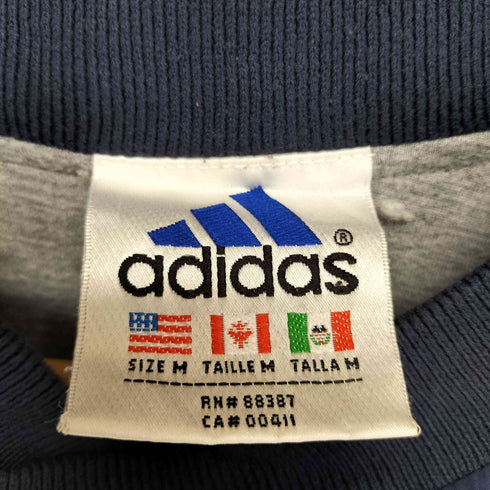 アディダス adidas 万国旗タグ サイドジップ ナイロンプルオーバー メンズ