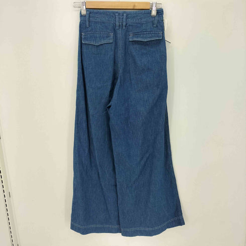 トゥモローランドマカフィー tomorrowland macphee ライトデニム ベルテッドワイドパンツ レディース 32