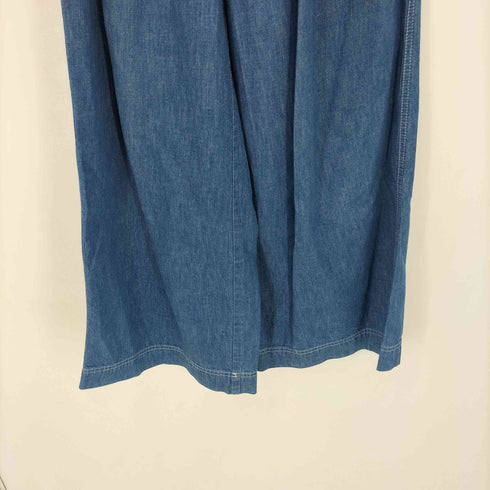 トゥモローランドマカフィー tomorrowland macphee ライトデニム ベルテッドワイドパンツ レディース 32