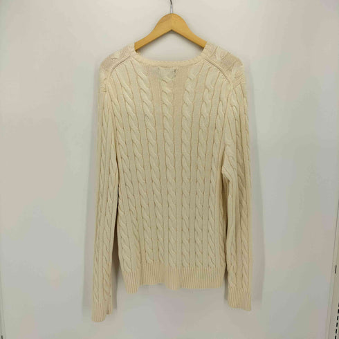 ポロラルフローレン POLO RALPH LAUREN ポニー刺繍 ケーブル編み コットンニット メンズ import:L