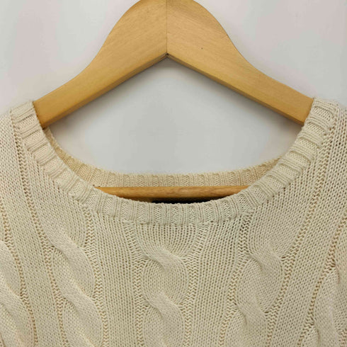 ポロラルフローレン POLO RALPH LAUREN ポニー刺繍 ケーブル編み コットンニット メンズ import:L