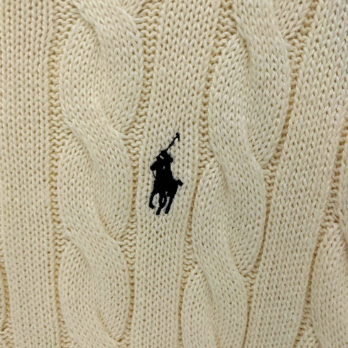 ポロラルフローレン POLO RALPH LAUREN ポニー刺繍 ケーブル編み コットンニット メンズ import:L