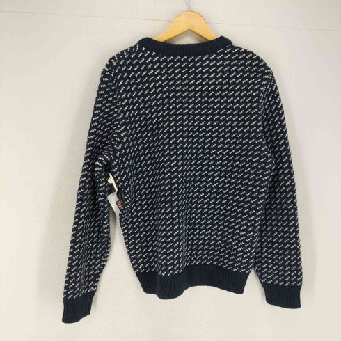 エルエルビーン L.L.Bean ノルウェー製 バーズアイ クルーネックニット メンズ import:S