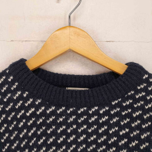 エルエルビーン L.L.Bean ノルウェー製 バーズアイ クルーネックニット メンズ import:S