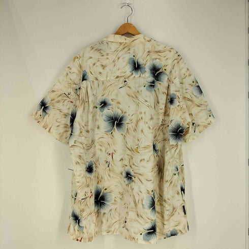 チャップスラルフローレン CHAPS RALPH LAUREN インドネシア製 ハイビスカス柄 コットン アロハシャツ メンズ import:XXL