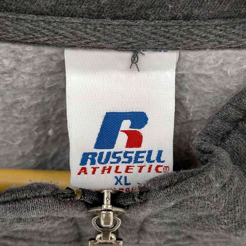 ラッセルアスレチック RUSSELL ATHLETIC パキスタン製 ロゴ刺繍ジップアッププルオーバー メンズ import:XL