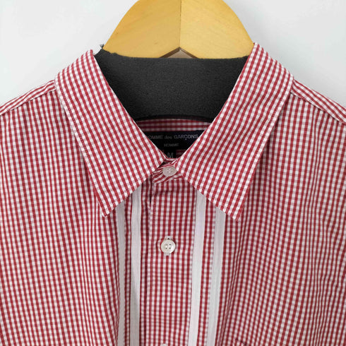 コムデギャルソンオム COMME des GARCONS HOMME 00S 08SS ギンガムチェック センターライン L/S シャツ メンズ JPN:M