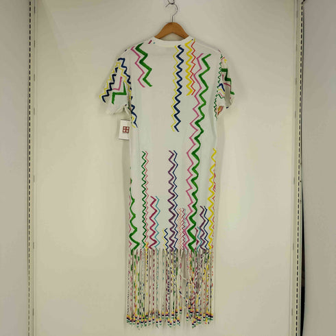 MIRA MIKATI T-Shirtドレス 裾フリンジ ワンピース レディース import:M