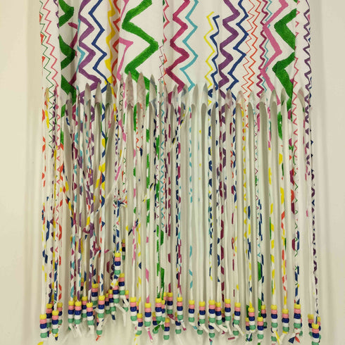 MIRA MIKATI T-Shirtドレス 裾フリンジ ワンピース レディース import:M
