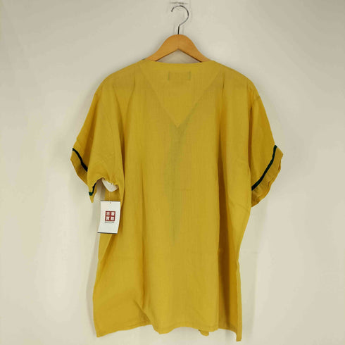 ヴァンヒューゼン VAN HEUSEN hampshire house パイピング ノーカラー パジャマシャツ メンズ import:XL