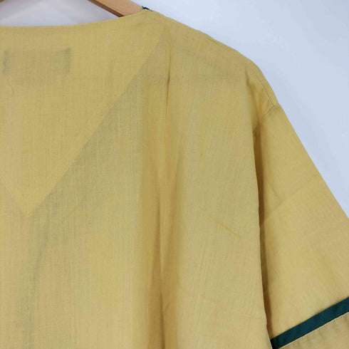 ヴァンヒューゼン VAN HEUSEN hampshire house パイピング ノーカラー パジャマシャツ メンズ import:XL