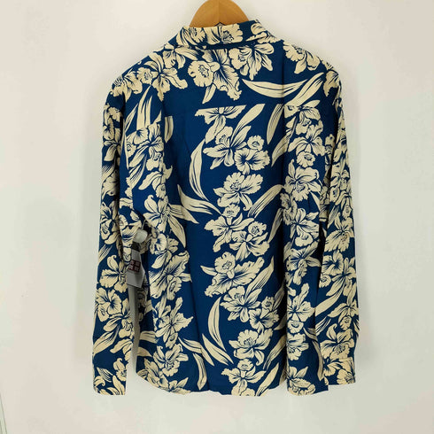 カメハメハ Kamehameha 80-90S USA製 レーヨン L/S アロハシャツ ウッドボタン メンズ import:L