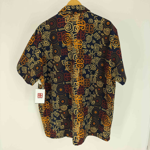 モニタリー MONITALY USA製 総柄 開襟 オープンカラー バティック シャツ メンズ import:L
