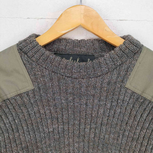 WOOLY BACK イングランド製 コマンドニット ウールセーター メンズ
