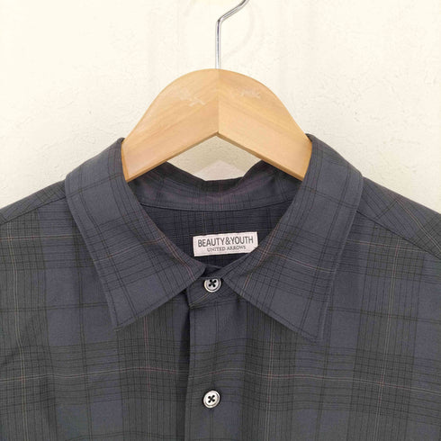 ビューティーアンドユースユナイテッドアローズ BEAUTY & YOUTH UNITED ARROWS 尾州レギュラーフォルムテーパードシャツ メンズ import:XL
