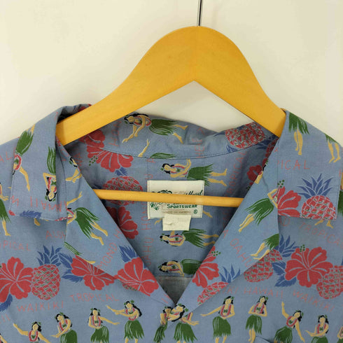 DIAMOND HEAD 80-90S USA製 レーヨン アロハシャツ ウッドボタン メンズ import:L
