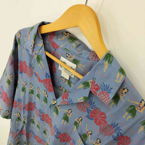 DIAMOND HEAD 80-90S USA製 レーヨン アロハシャツ ウッドボタン メンズ import:L