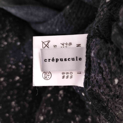 クレプスキュール crepuscule 別注 Nep Tweed Big Knit ネップ ツイード ビッグ ニット メンズ JPN:2