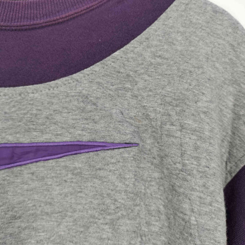 ナイキ NIKE ロゴ刺繍 バイカラー クルーネックスウェット メンズ import:XS