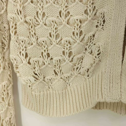 ザラ ZARA 透かし編み カーディガン レディース import:M