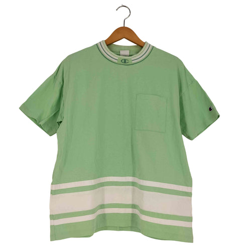 チャンピオン Champion 配色切替 スクリプトロゴプリント クルーネックTシャツ メンズ import:S