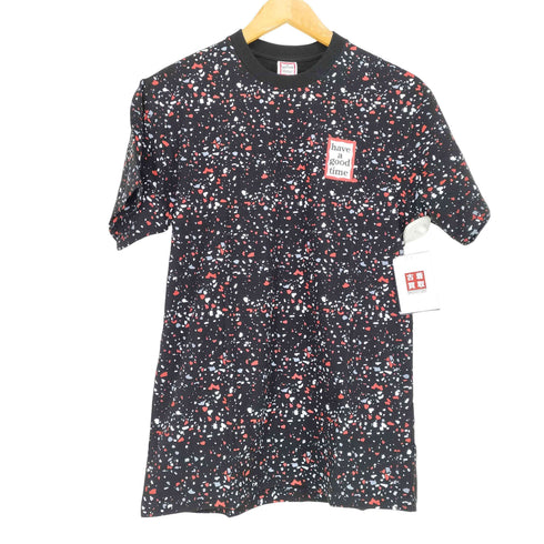 ハブアグッドタイム HAVE A GOOD TIME 総柄デザイン クルーネック半袖Tシャツ カットソー メンズ JPN:S
