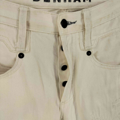 デンハム DENHAM DENHAM E-CROSSBACK WLES ダメージ加工デニムパンツ Carroy Fit メンズ W28 L32