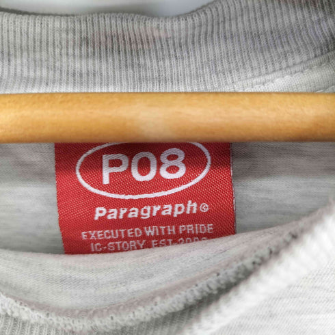 パラグラフ PARAGRAPH 両面 ロゴ発泡プリント クルーネック Tシャツ メンズ 3