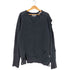RYZWEAR クラッシュ加工 クルーネックスウェット メンズ JPN:L