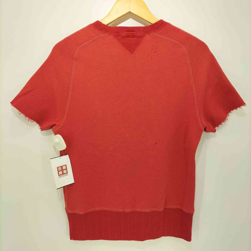 ラグビーラルフローレン Rugby Ralph Lauren S/S DAMAGE SWEAT SHIRTS RED メンズ import:S