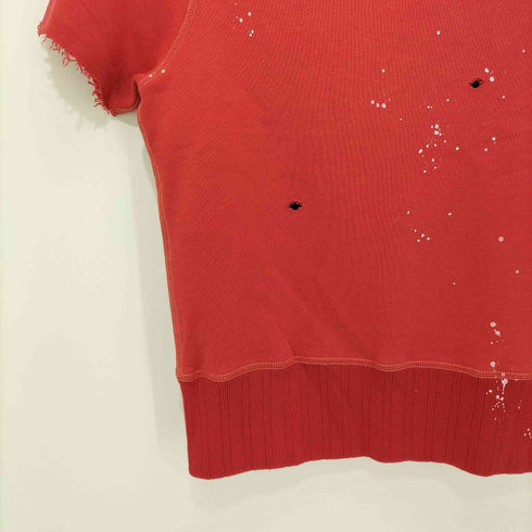 ラグビーラルフローレン Rugby Ralph Lauren S/S DAMAGE SWEAT SHIRTS RED メンズ import:S