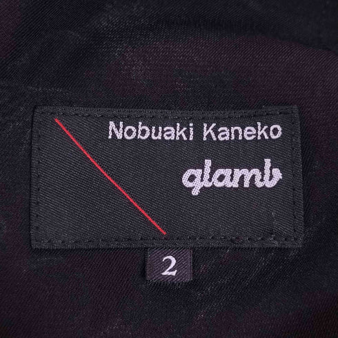 グラム glamb ×Nobuaki Kaneko FUCK RACISM 刺繍 テーパードパンツ メンズ 2