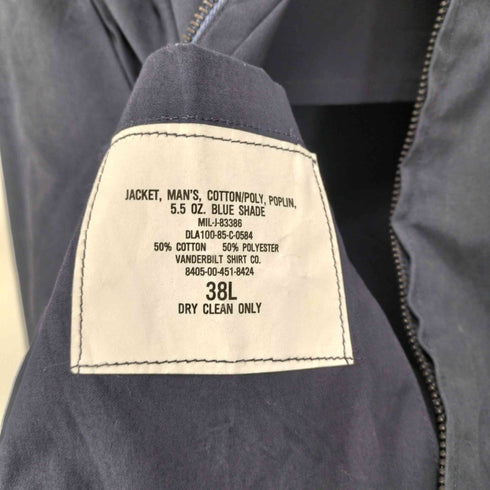 ユーエスアーミー U.S. ARMY 85年会計 ポプリン ユーティリティジャケット VANDERBILT SHIRT CO. SCOVILジップ メンズ 38L