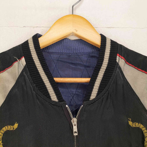 バックストリートクローラー BACK STREET CRAWLER 虎刺繍 サテンスカジャン メンズ import:M