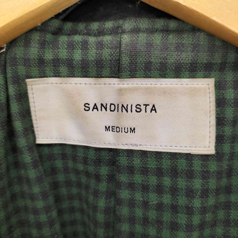 サンディニスタ Sandinista HORSE HIDE ダブルライダースジャケット 裏地チェック メンズ