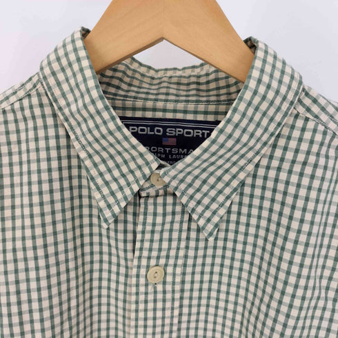ポロスポーツラルフローレン POLO SPORT RALPH LAUREN SPORTMAN S/S クロップド チェック シャツ カットオフ メンズ import:L