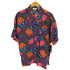 PARTNERS 花柄 総柄 開襟 オープンカラー S/S シルク シャツ レディース import:L