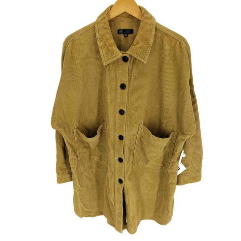 ザラ ZARA trf collection コーデュロイ コーズ CPO シャツ ジャケット レディース import:M