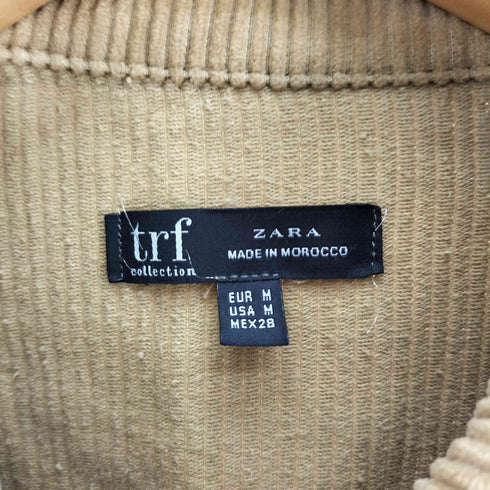 ザラ ZARA trf collection コーデュロイ コーズ CPO シャツ ジャケット レディース import:M