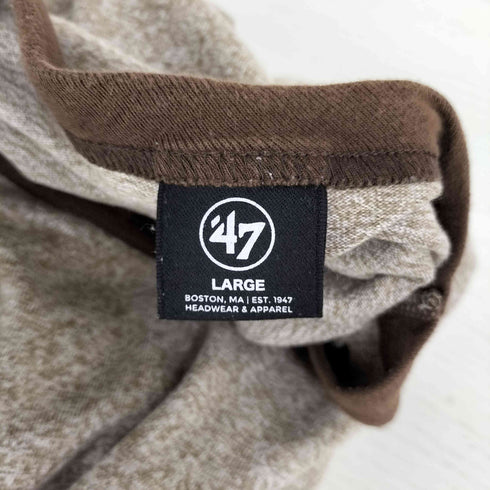 フォーティセブンブランド 47 BRAND ロゴ刺繍 リンガーTシャツ メンズ import:L